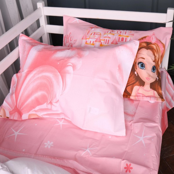 Фото - Комплект постельного белья детский MirSon 110х140 см Kids Time 17-0901 Princess Dream Бязь (2200012397596)